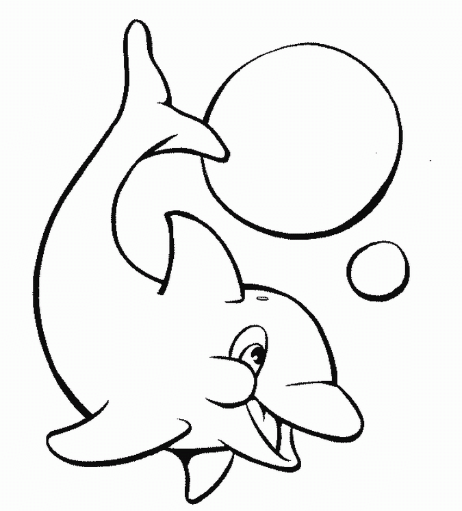 Delfin kolorowanki